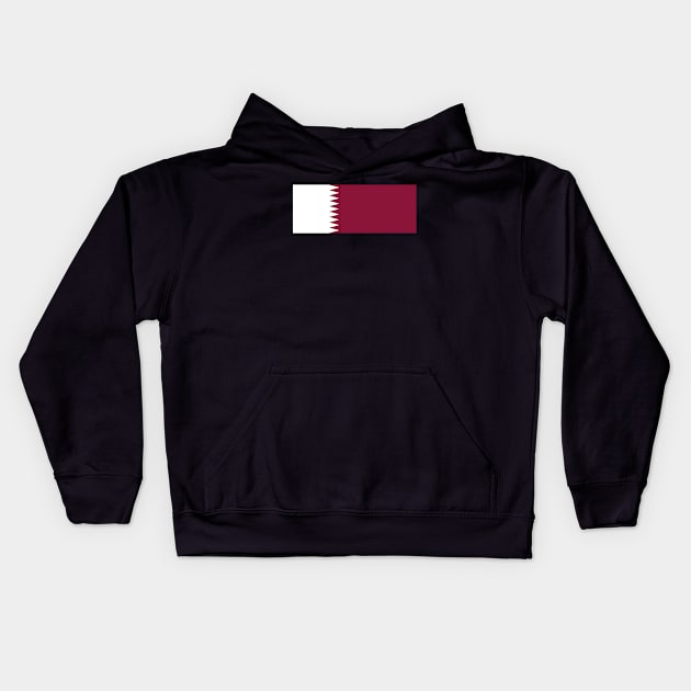 Flag of Qatar Kids Hoodie by DiegoCarvalho